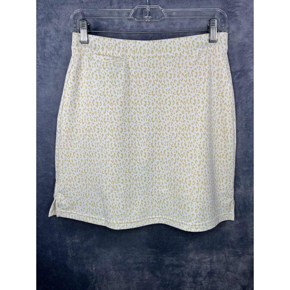 Peter Millar Wicking Skort UPF 50+ Sun Protection Athletic Leopard Print XS